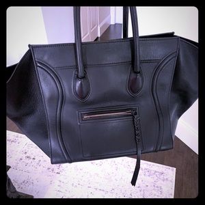 Celine Large Phantom Luggage Tote Black